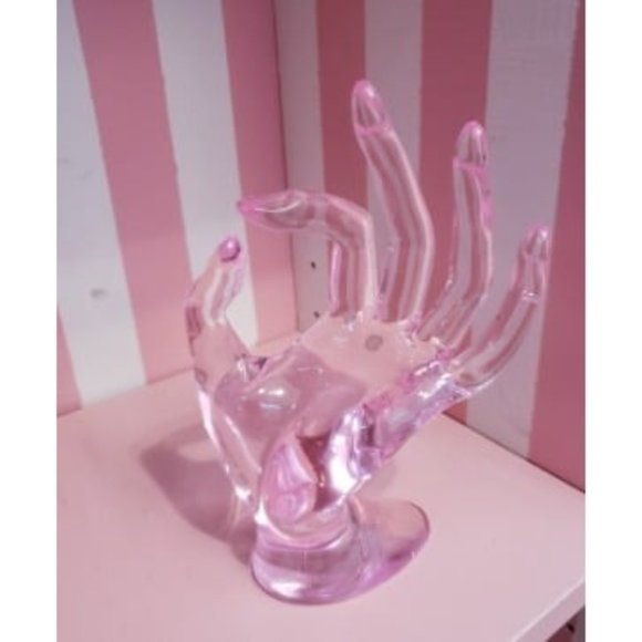 New Ring Holder, Pink Room Decor, Hand Jewelry Display Holder, Danish Pastel - Picture 1 of 1